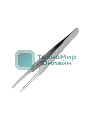 Пинцет прямой с закругленными кончиками Rexant 125 мм (блистер)