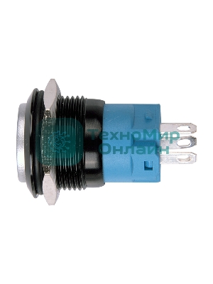 Кнопка антивандальная Rexant Ø19 Фикс 12В (2с) ON-OFF зеленая (Противотуманки)