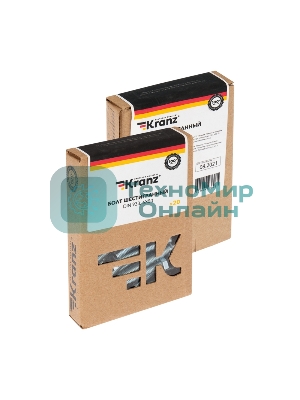 Болт шестигранный Kranz DIN 933, 6х50, упаковка поставщика (24 кг./2 100 шт.)