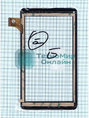 Сенсорное стекло (тачскрин) WJ916-FPC-V1.0, черное