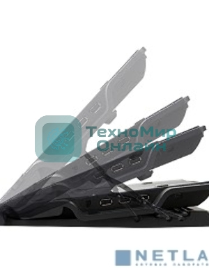 Теплоотводящая подставка Zalman ZM-NS2000 для ноутбуков 17“, размеры: 377 x 283 x 52 мм, интерфейс: USB2.0 x 3, USB Input x 1, вентилятор 200мм