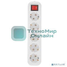 Сетевой фильтр 5bites SP5W-330 5S, 3x1.5мм2, 16A, ABS, 3M, белый