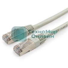 Патч-корд FTP Cablexpert cat.5e, 3м, литой, многожильный серый