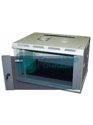 Шкаф настенный 2, 18U 600x450, стеклянная дверь