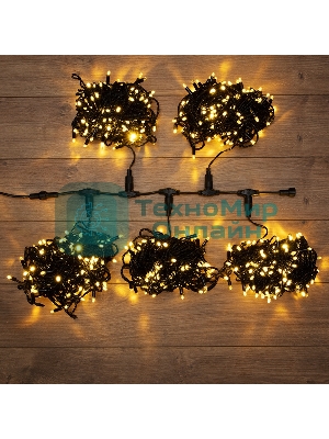 Гирлянда Neon-night LED ClipLight 24V, 5 нитей по 20 метров, цвет диодов теплый белый