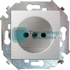 Механизм розетки 1-м СП Simon15 16А IP20 без заземл. бел. Simon 1591431-030