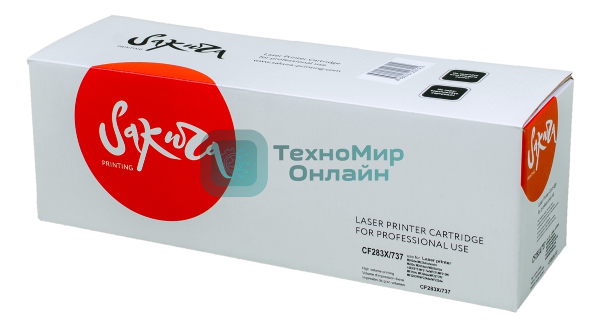 Картридж лазерный Sakura CF283X/737, для HP laserJet ProM202dw/M225dn/dw/rdn/M202n/M201dw/n/M226dn/dw; Canon i-SENSYS MF217w/MF211/MF212W/MF216N/MF226dw/MF227DW/MF229DW/MF224dw/MF222dw, черный, 2200 к.
