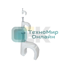 Скоба креп. круглая R10 (уп. 100 шт) IEK USK11-10-100