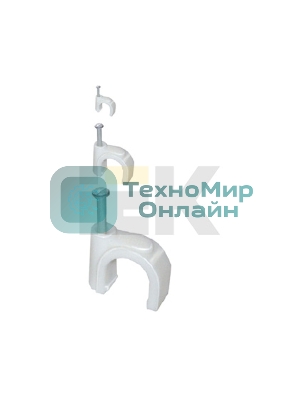 Скоба креп. круглая R10 (уп. 100 шт) IEK USK11-10-100