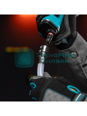 Шланг пневматический Stels ПВХ, 10x16 мм, 18 бар, армированный, прозрач., быстросъем, 3 0м