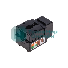 Модуль Keystone Rexant Jack RJ-45(8P8C), UTP неэкранированный, CAT 6, тип 90 градусов, черный PRO