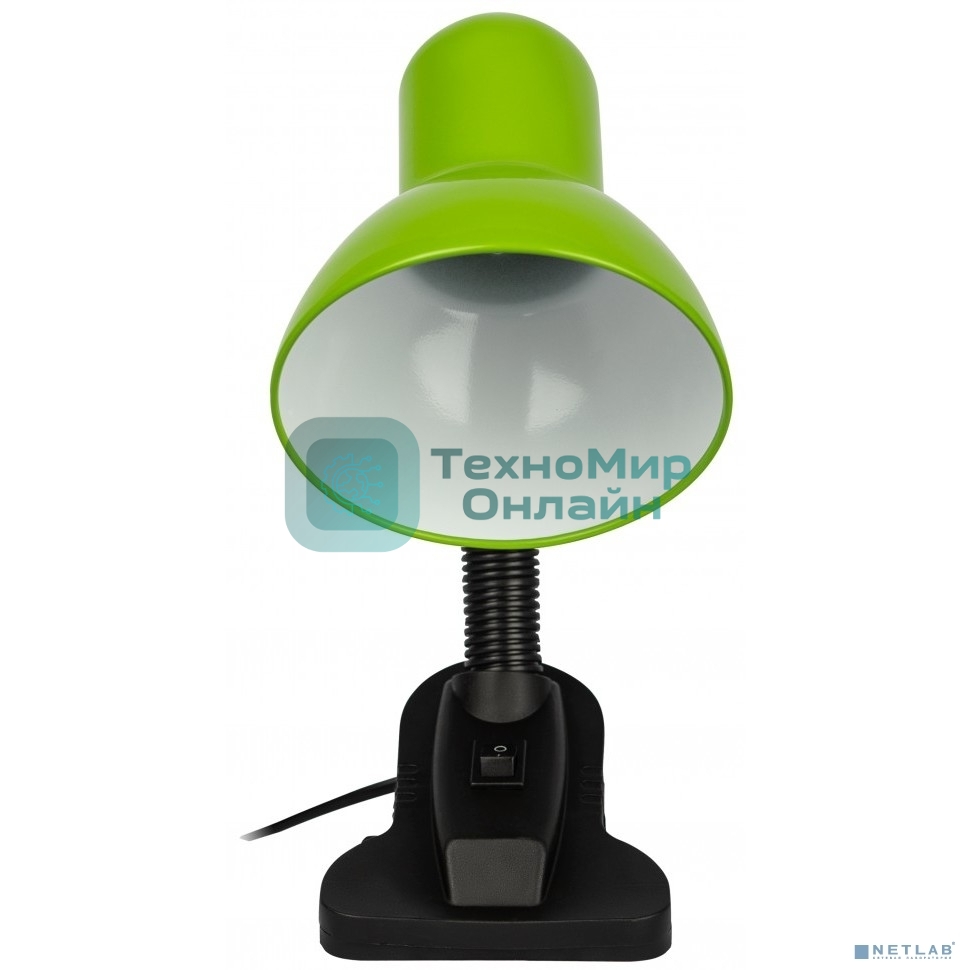 Настольный светильник ЭРА Б0058670 N-212-Е27-40W-GR на прищепке зеленый