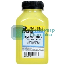 Тонер Samsung CLP 300 (Content) Тип 1.1, C, 45 г, банка