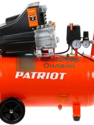 Компрессор Patriot EURO 50/2601.8кВт 220В 260л/мин 50л выход быстросъем елочка 8мм