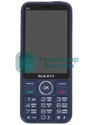 Мобильный телефон Maxvi B35 синий