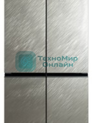 Холодильник Бирюса CD 496 TGG текстурированное бежевое стекло трехкамерный 334/162л морозилка снизу, No Frost, Side by Side