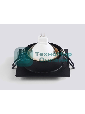 Светильник встраиваемый Ambrella light TN102730 BK/GD черный/золото GU5.3 92*92*23
