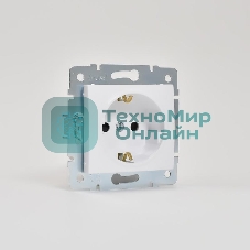 Механизм розетки 1-м СП KARINA защ. шторки с заземл. термопласт бел. LEZARD 707-0288-124B