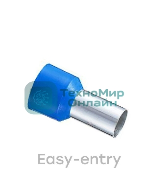 Наконечник штыревой втулочный изол. НШвИ 16.0-12 (уп. 50 шт) EKF nhvi-16.0-12