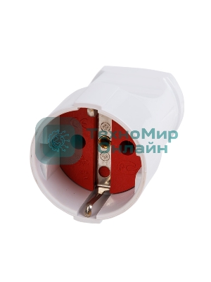 Розетка разборная Rexant Евро с з/к 16А белая