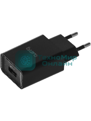Сетевое зарядное устройство Buro BUWA1 2.1A черный