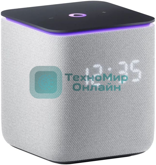Умная колонка Яндекс Станция Миди, 24Вт, с экраном, 2 динамика, Wi-Fi, BT5.0, Zigbee, Алиса, серый