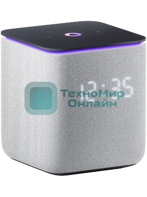 Умная колонка Яндекс Станция Миди, 24Вт, с экраном, 2 динамика, Wi-Fi, BT5.0, Zigbee, Алиса, серый