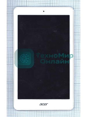 Модуль (матрица + тачскрин) для Acer Iconia Tab A1-860 белый с рамкой