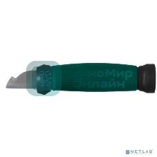 Нож FIT 10642электрика нерж.сталь прорез.ручка 2-сторонняя заточка лезвие 33мм