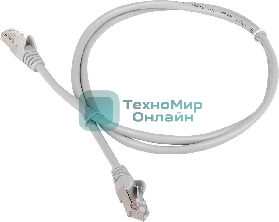 Кабель Patch cord Lanmaster TWT-45-45-1.5/S6-GY 1.5м FTP Cat 6 Grey