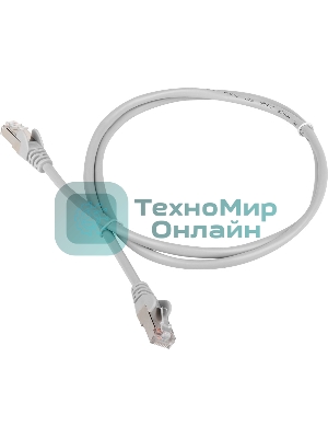 Кабель Patch cord Lanmaster TWT-45-45-1.5/S6-GY 1.5м FTP Cat 6 Grey