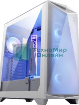 Компьютерный корпус MSI MPG GUNGNIR 300R AIRFLOW White, Midi Tower, EATX,2xUSB 3.2 Gen 1, 1xUSB 3.2 Gen2 Type-C,4x120мм PWM ARGb Fan, ARGb+PWM Control Board, Tempered Glass Window