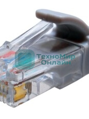 Патч-корд Suprlan 10-0141 UTP RJ-45 вил.-вилка RJ-45 cat.5e 0.5м серый LSZH 24AWG
