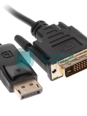 Кабель-переходник Cablexpert DisplayPort (M) в DVI-D (M) 1.8м (CC-DPM-DVIM-6)