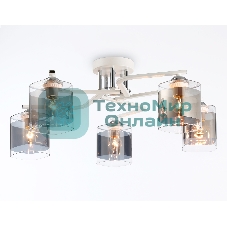 Светильник Ambrella light TR303219/5 WH/CH/SM белый/хром/дымчатый E27*5 max 60W D580*250