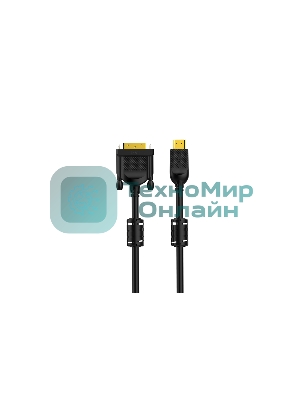 Кабель HDMI AM/DVI(24+1)M, 5м, CU, 1080P@60Hz, 2F, VCOM CG484GD-5M