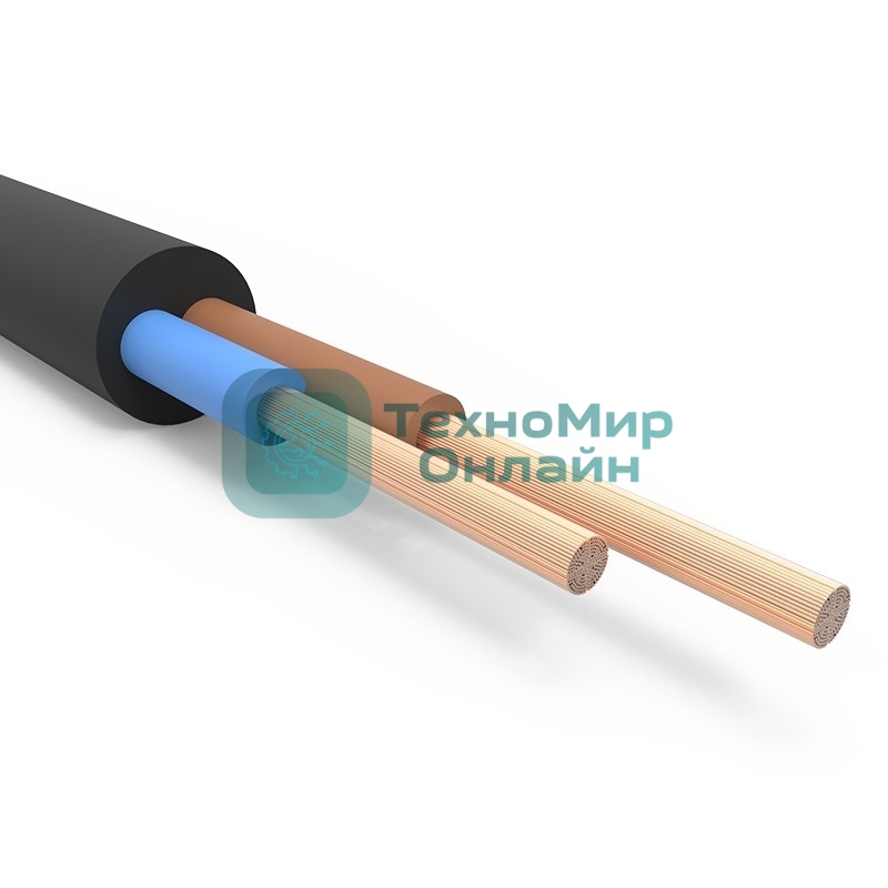 Кабель силовой гибкий КГтп-ХЛ 2х1,5 мм² 150 м ГОСТ 24334-80, ТУ 3544-016-22901100-2015