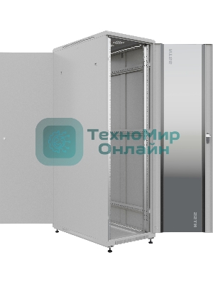 Шкаф серверный NTSS Премиум (NTSS-R22U60100GS) напольный 22U 600x1000мм пер.дв.стекл металл 900кг серый IP20 сталь