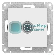 Механизм розетки TV AtlasDesign проходной 4DB белый SchE ATN000192