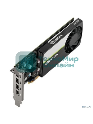 Видеокарта NVIDIA T1000 4G, long bracket and short bracket together