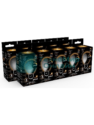 Лампа светодиодная Gauss Filament 105202109-D 9Вт цок.:E27 шар 220B 3000K св.свеч.бел.теп. (упак.:10шт)