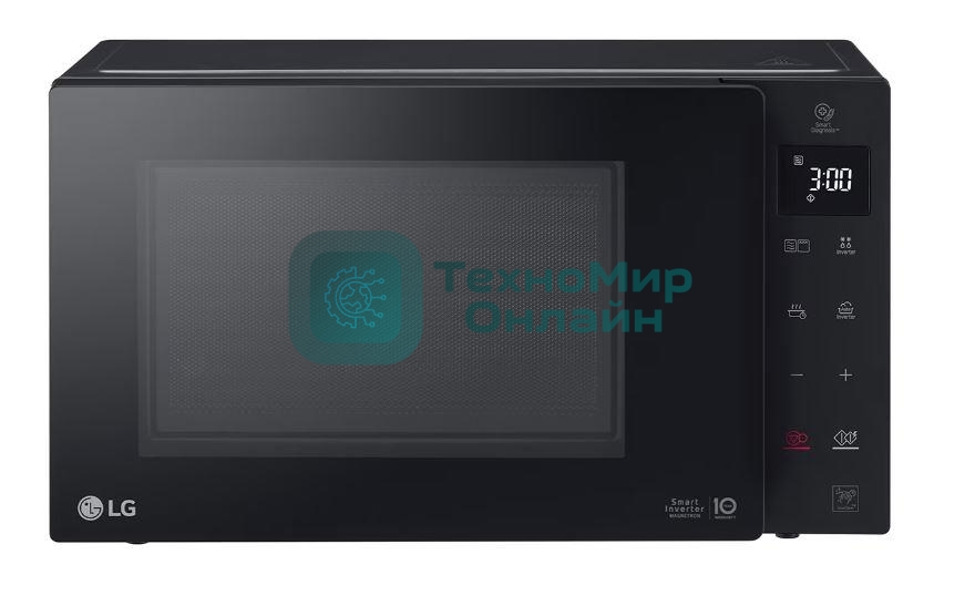 Микроволновая печь LG MB63W35GIB черный, 23 л, 1000 Вт, переключатели - сенсор