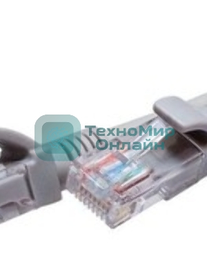 Патч-корд Suprlan 10-0141 UTP RJ-45 вил.-вилка RJ-45 cat.5e 0.5м серый LSZH 24AWG