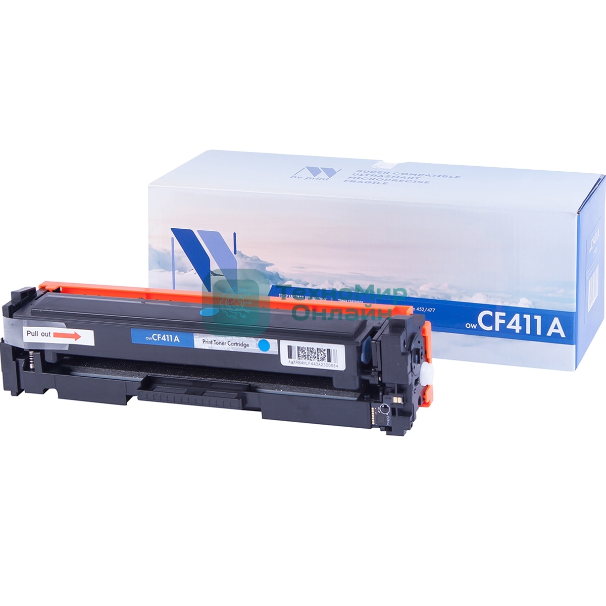 Картридж лазерный NVPrint совместимый LJ Pro M477fdn/M477fdw/M477fnw/M452dn/M452nw CF411A Cyan (2 300k)