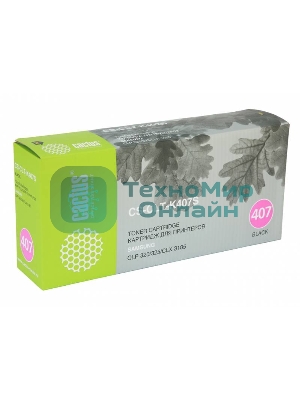 Картридж лазерный Cactus CS-CLT-K407S черный (1500 стр.) для Samsung CLP320/320n/325/CLX3185/3185n/3185fn