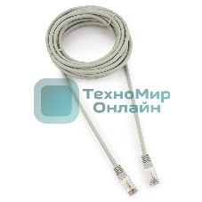 Патч-корд FTP Cablexpert cat.5e, 5м, литой, многожильный серый