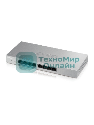Коммутатор Zyxel GS1200-8HP V2 8 Port Gigabit PoE+ webmanaged Switch, 4x PoE, 60 Watt