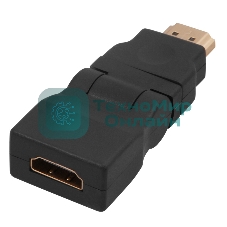 Переходник штекер Rexant HDMI - гнездо HDMI, поворотный