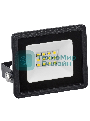 Прожектор светодиодный СДО 06-10 6500К IP65 черный IEK LPDO601-10-65-K02