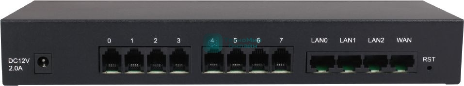 Шлюз IP Dinstar DAG1000-8S черный